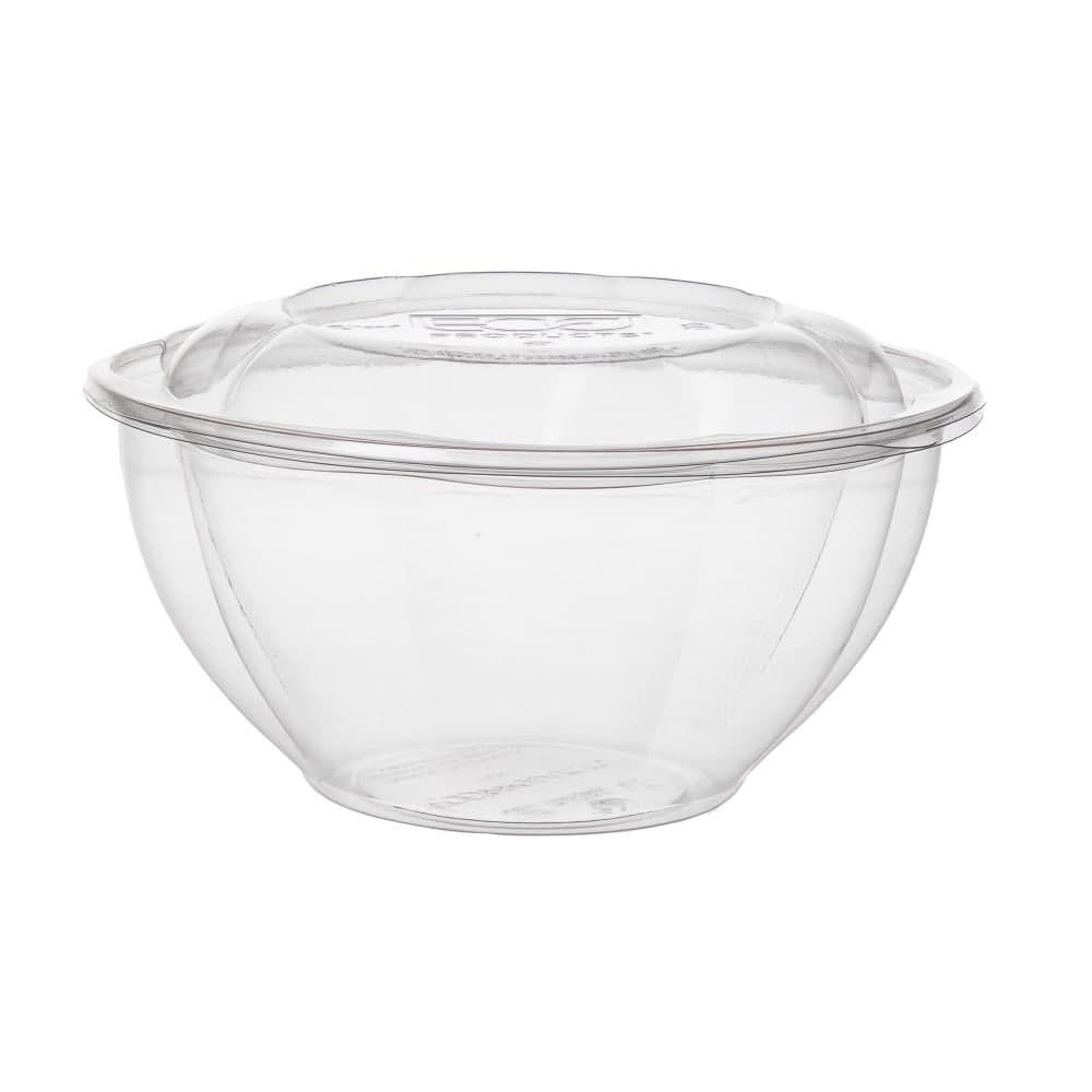 Eco Products 32 oz Salad Bowl w/ Lid - PLA, Clear (EP-SB32)