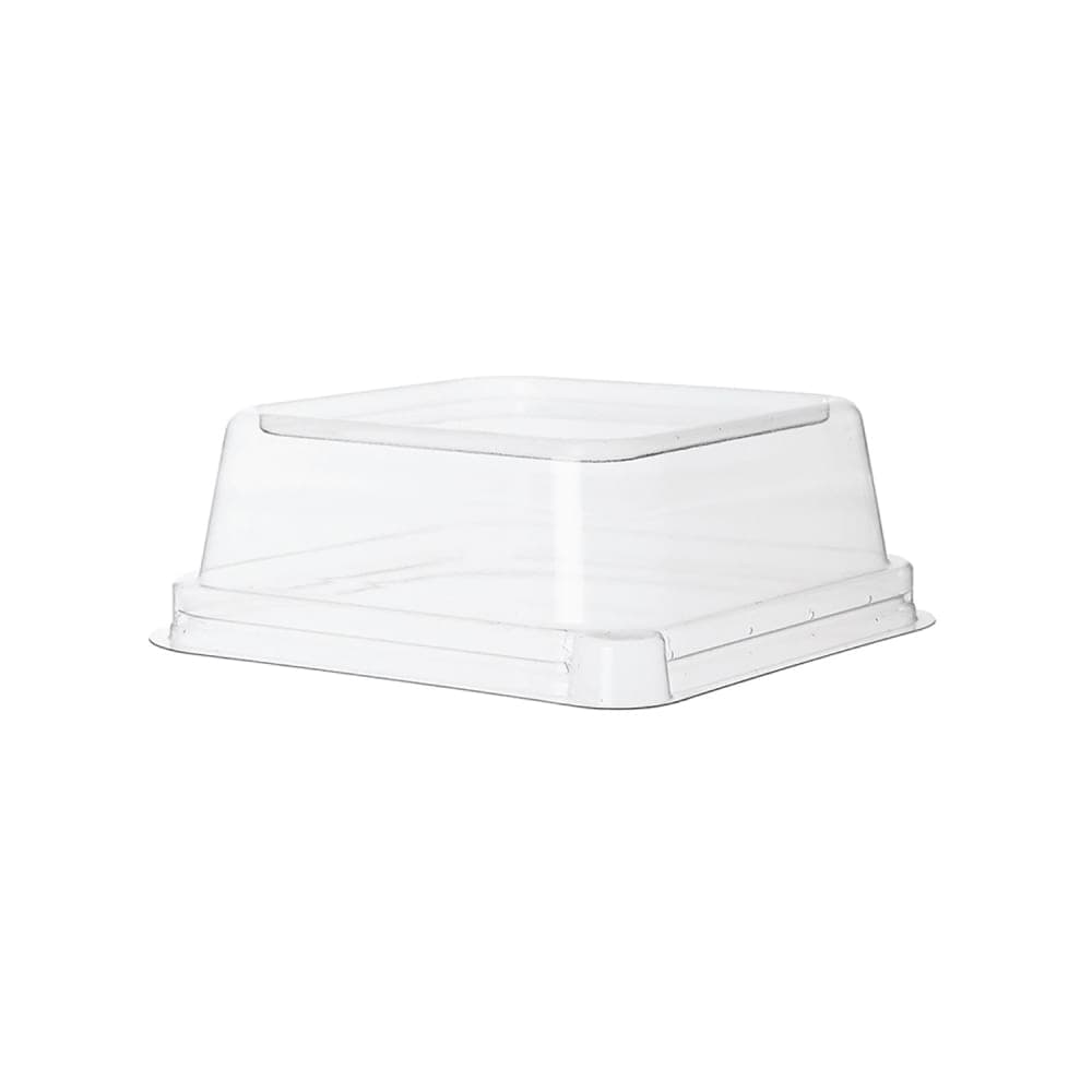 Eco Products WorldView™ Dome Lid for 5" Square Take-Out Containers - PLA, Clear (EP-SCS5LID)