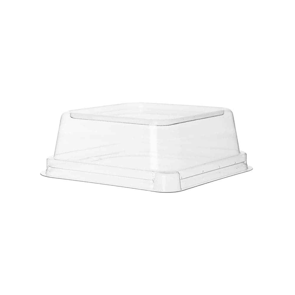 Eco Products WorldView™ Dome Lid for 5" Square Take-Out Containers - PET, Clear (EP-SCS5LIDR)
