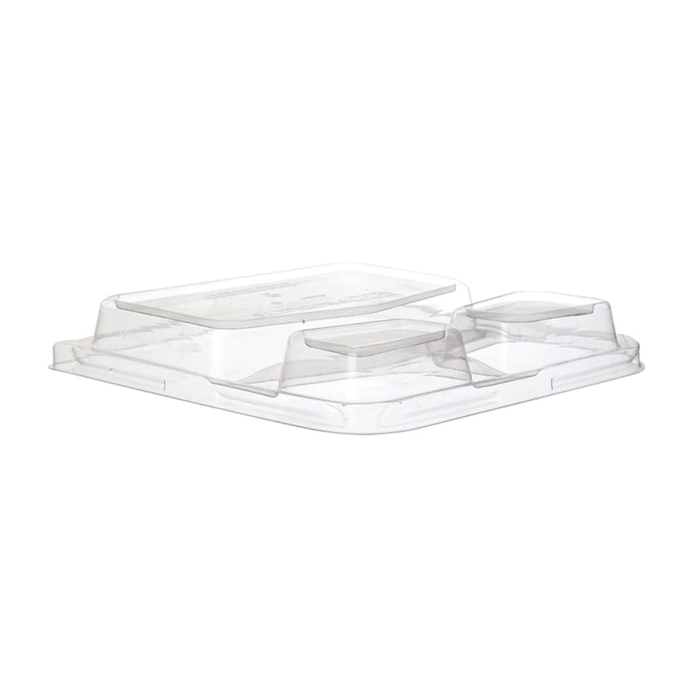 Eco Products WorldView™ Dome Lid for 9" Food Containers - PLA, Clear (EP-SCS93LID)