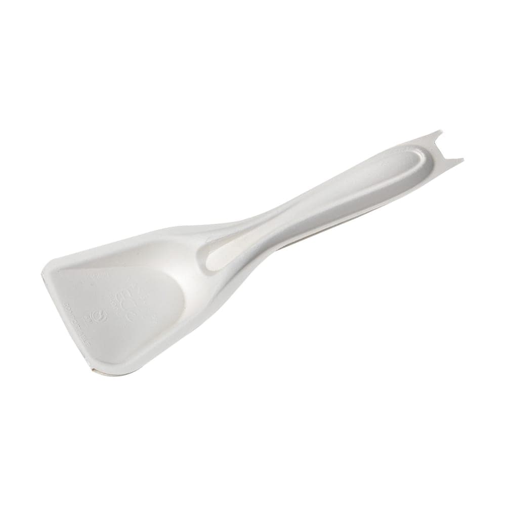 Eco Products 10" Vanguard® Regalia™ Disposable Serving Spoon/Spatula - Molded Fiber, White (EP-SCSP10NFA)