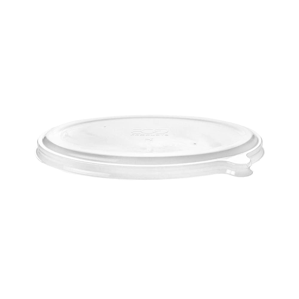 Eco Products WorldView™ Flat Lid for 24, 32, & 48 oz Oval Take-Out Containers - PLA, Clear (EP-SCV32LIDLP)