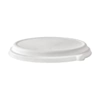 Eco Products WorldView™ Flat Lid for 24, 32, & 48 oz Oval Take-Out Containers - PLA, Clear (EP-SCV32LIDLP) thumbnail 2