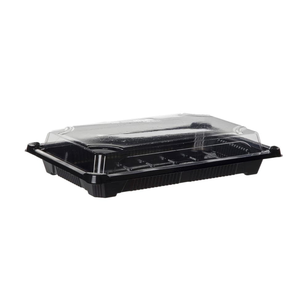 Eco Products Sushi Container - 9" x 6", PLA, Black (EP-SH3-CPK)