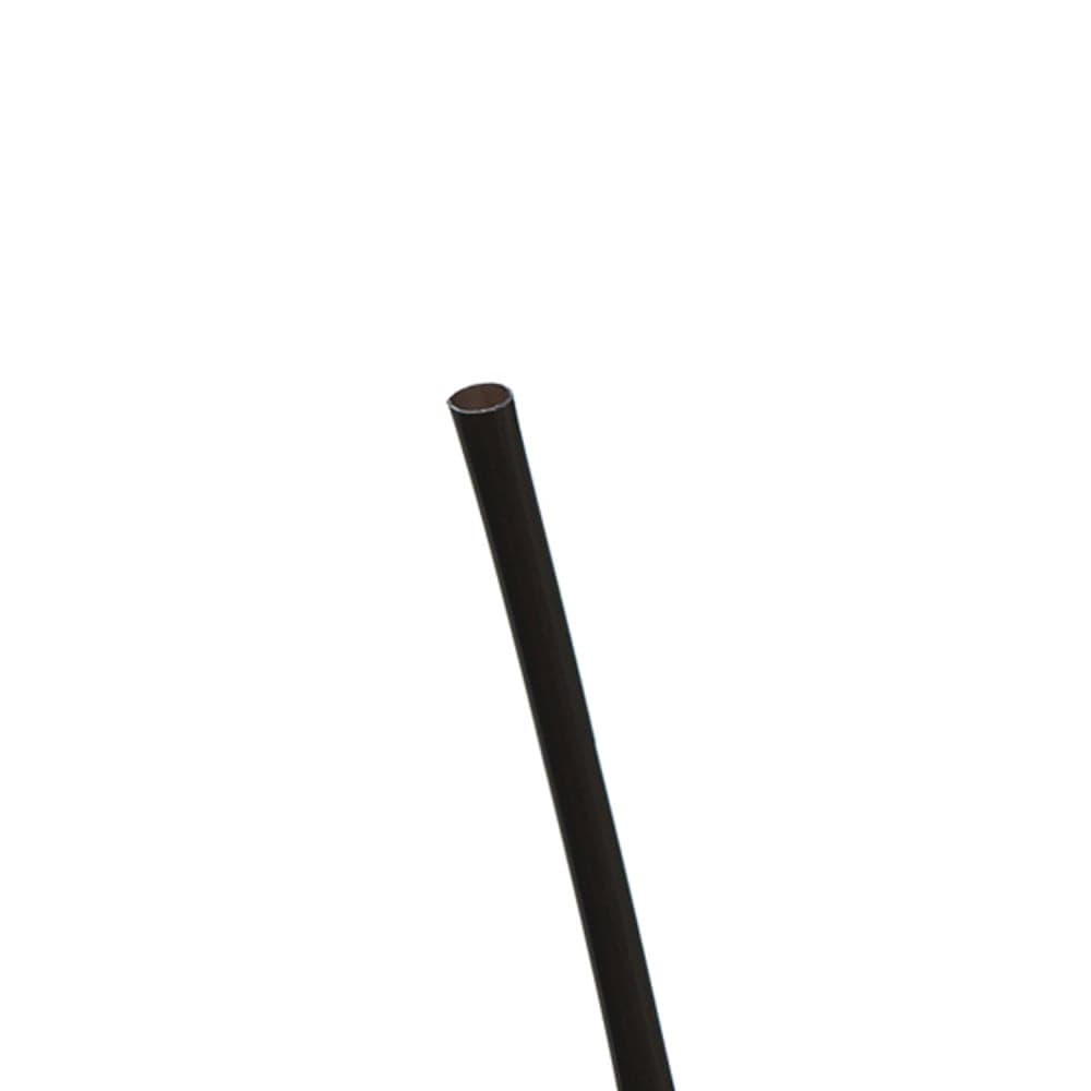 Eco Products 5 3/4" Unwrapped Cocktail Straws - PLA, Black (EP-ST513)