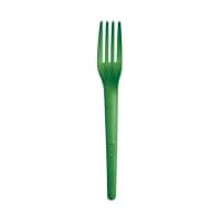 Eco Products 7" Vine™ Disposable Fork - PLA, Black (ESVFKBK500) thumbnail 2