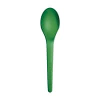 Eco Products 7" Vine™ Disposable Spoon - PLA, Black (ESVSPBK500) thumbnail 2