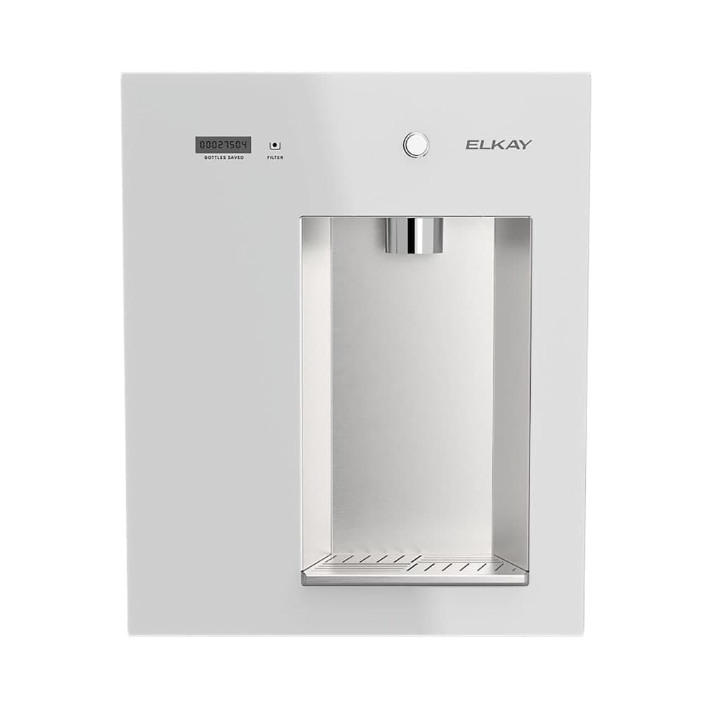 Elkay LBWDM0WHBC Liv EZ Wall Mount Water Bottle Filling Station w/ Push Button - Non-Refrigerated, Filtered