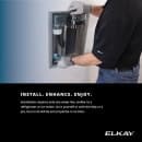 Elkay LBWDM0WHBC Liv EZ Wall Mount Water Bottle Filling Station w/ Push Button - Non-Refrigerated, Filtered thumbnail 8