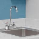 Elkay LK406GN05L2 Deck Mount Faucet w/ 5" Gooseneck Swing Spout & 2" Lever Handles - 4" Centers thumbnail 2