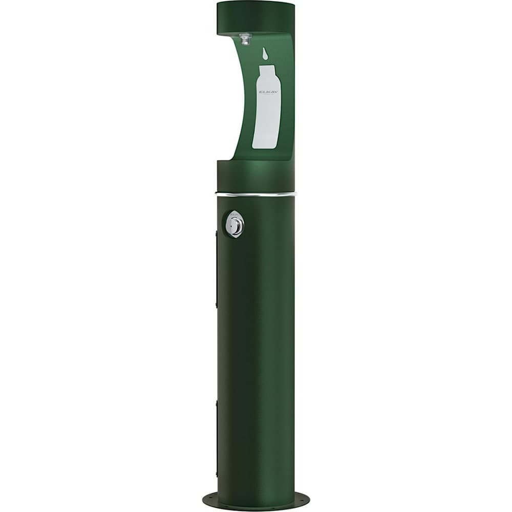 Elkay LK4400BFEVG Outdoor Hydroboost Bottle Filling Station - 14"W x 14"D x 64"H, Non Refrigerated, Evergreen