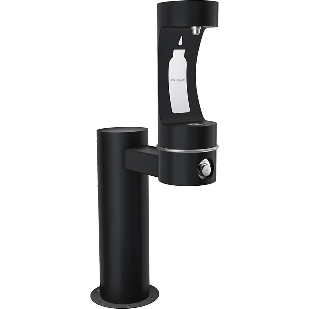 Elkay LK4410BFFRKBLK Outdoor HydroBoost Bottle Filling Station - Non Refrigerated, Freeze Resistant, Black
