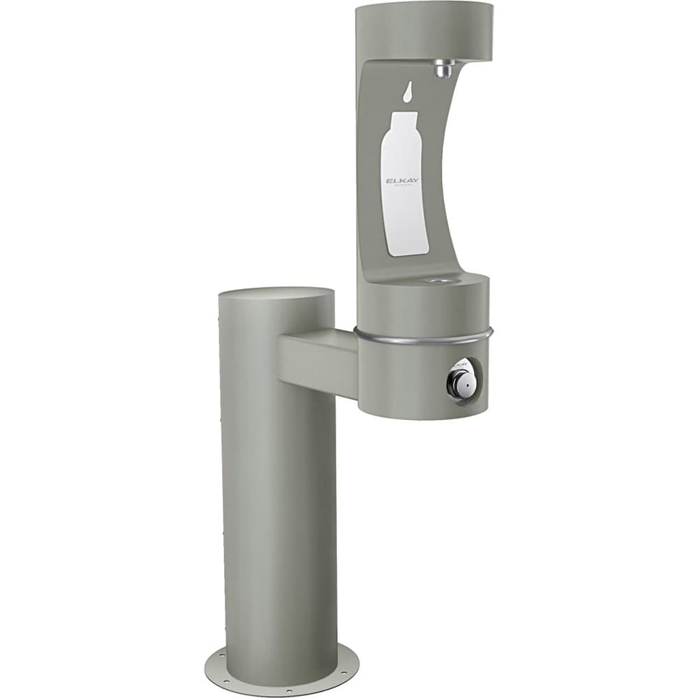 Elkay LK4410BFFRKGRY Outdoor HydroBoost Bottle Filling Station - Non Refrigerated, Freeze Resistant, Gray
