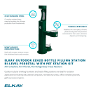 Elkay LK4420BF1UDBFRKEVG Outdoor Bottle Filling Station w/ Drinking & Pet Fountain - Non Refrigerated, Evergreen thumbnail 2