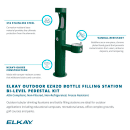Elkay LK4420BF1UFRKEVG Outdoor Bottle Filling Station & Drinking Fountain - Non Refrigerated, Evergreen thumbnail 2