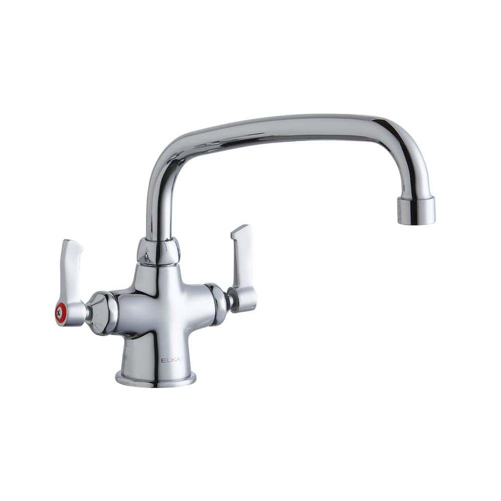 Elkay LK500AT10L2 Deck Mount Double Pantry Faucet w/ 10" Swing Spout & 2" Lever Handles