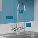 Elkay LK500GN05L2 Deck Mount Double Pantry Faucet w/ 5" Gooseneck Swing Spout & 2" Lever Handles thumbnail 3