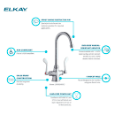 Elkay LK500GN05L2 Deck Mount Double Pantry Faucet w/ 5" Gooseneck Swing Spout & 2" Lever Handles thumbnail 4