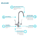 Elkay LK500GN05T4 Deck Mount Double Pantry Faucet w/ 5" Gooseneck Swing Spout & 4" Wrist Blade Handles thumbnail 4