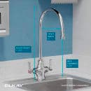 Elkay LK500GN08L2 Deck Mount Double Pantry Faucet w/ 8" Gooseneck Swing Spout & 2" Lever Handles thumbnail 3