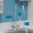 Elkay LK500GN08T4 Deck Mount Double Pantry Faucet w/ 8" Gooseneck Swing Spout & 4" Wrist Blade Handles thumbnail 3