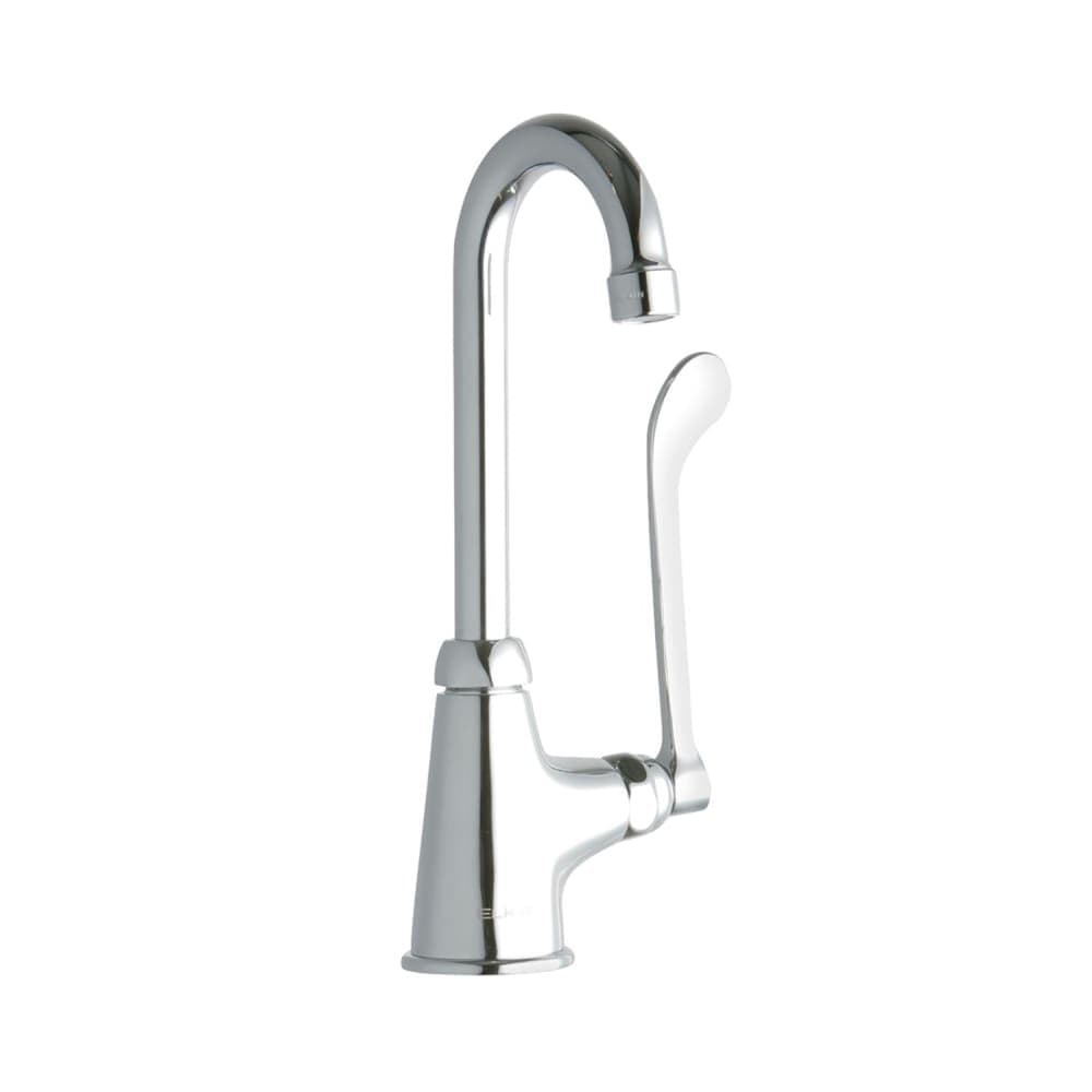 Elkay LK535GN04T6 Deck Mount Pantry Faucet w/ 4" Gooseneck Swing Spout & 6" Wrist Blade Handles