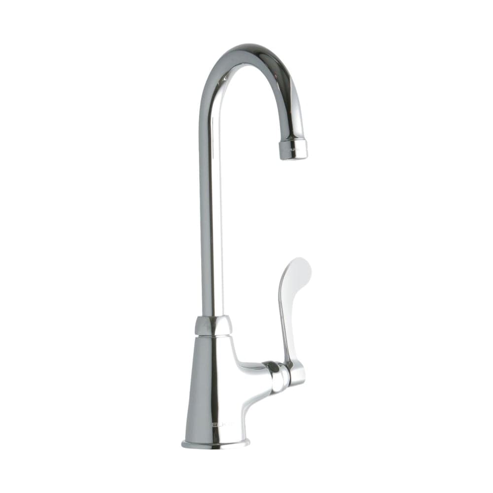 Elkay LK535GN05T4 Deck Mount Pantry Faucet w/ 5" Gooseneck Swing Spout & 4" Wrist Blade Handles