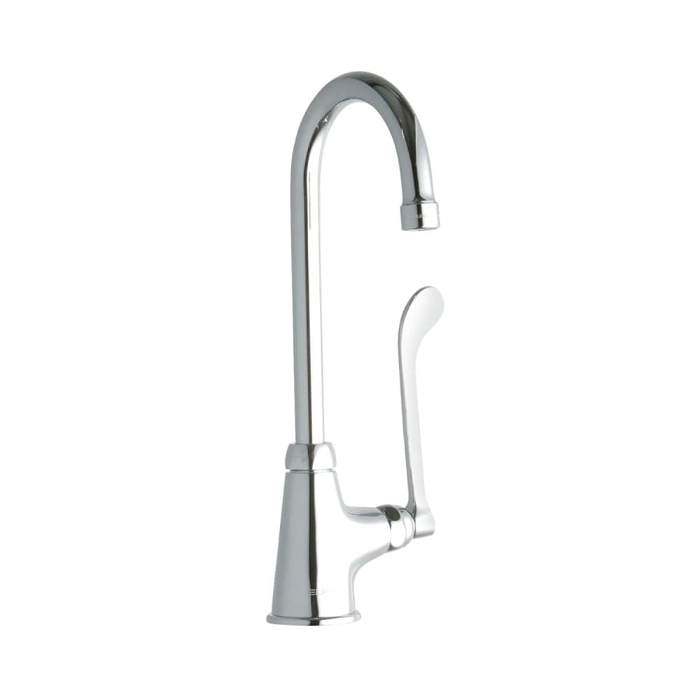 Elkay LK535GN05T6 Deck Mount Pantry Faucet w/ 5" Gooseneck Swing Spout & 6" Wrist Blade Handles