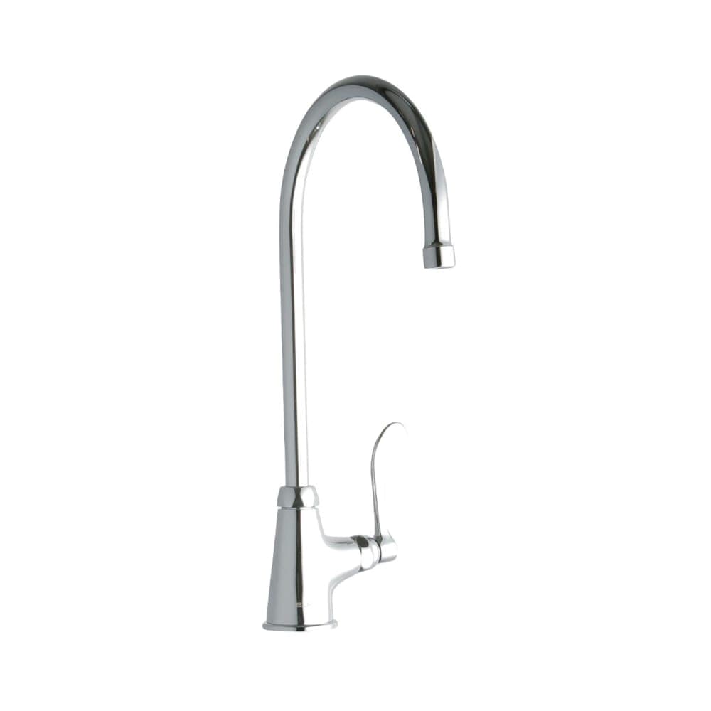 Elkay LK535GN08T4 Deck Mount Pantry Faucet w/ 8" Gooseneck Swing Spout & 4" Wrist Blade Handles
