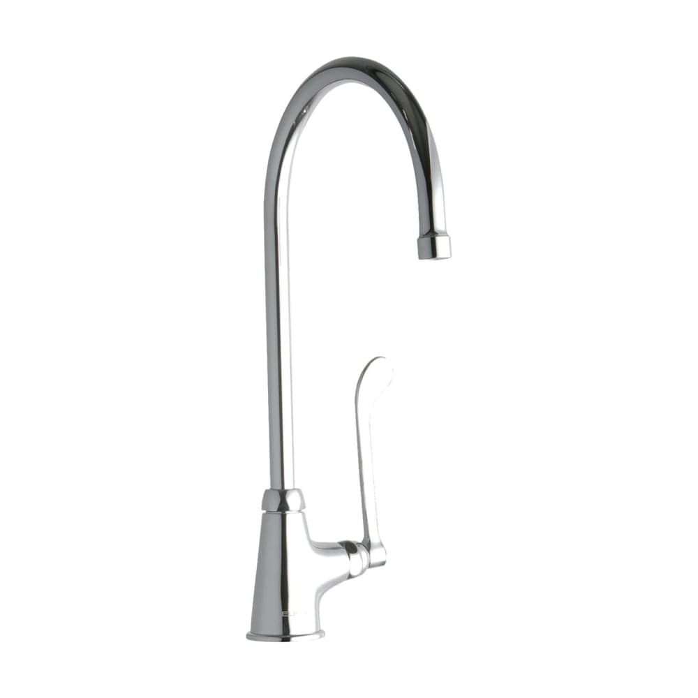 Elkay LK535GN08T6 Deck Mount Pantry Faucet w/ 8" Gooseneck Swing Spout & 6" Wrist Blade Handles