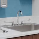 Elkay LK800GN04T6 Deck Mount Faucet w/ 4" Gooseneck Spout & 6" Wrist Blade Handles - 8" Centers thumbnail 2