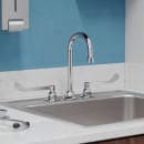 Elkay LK800GN05T6 Deck Mount Faucet w/ 5" Gooseneck Spout & 6" Wrist Blade Handles - 8" Centers thumbnail 2