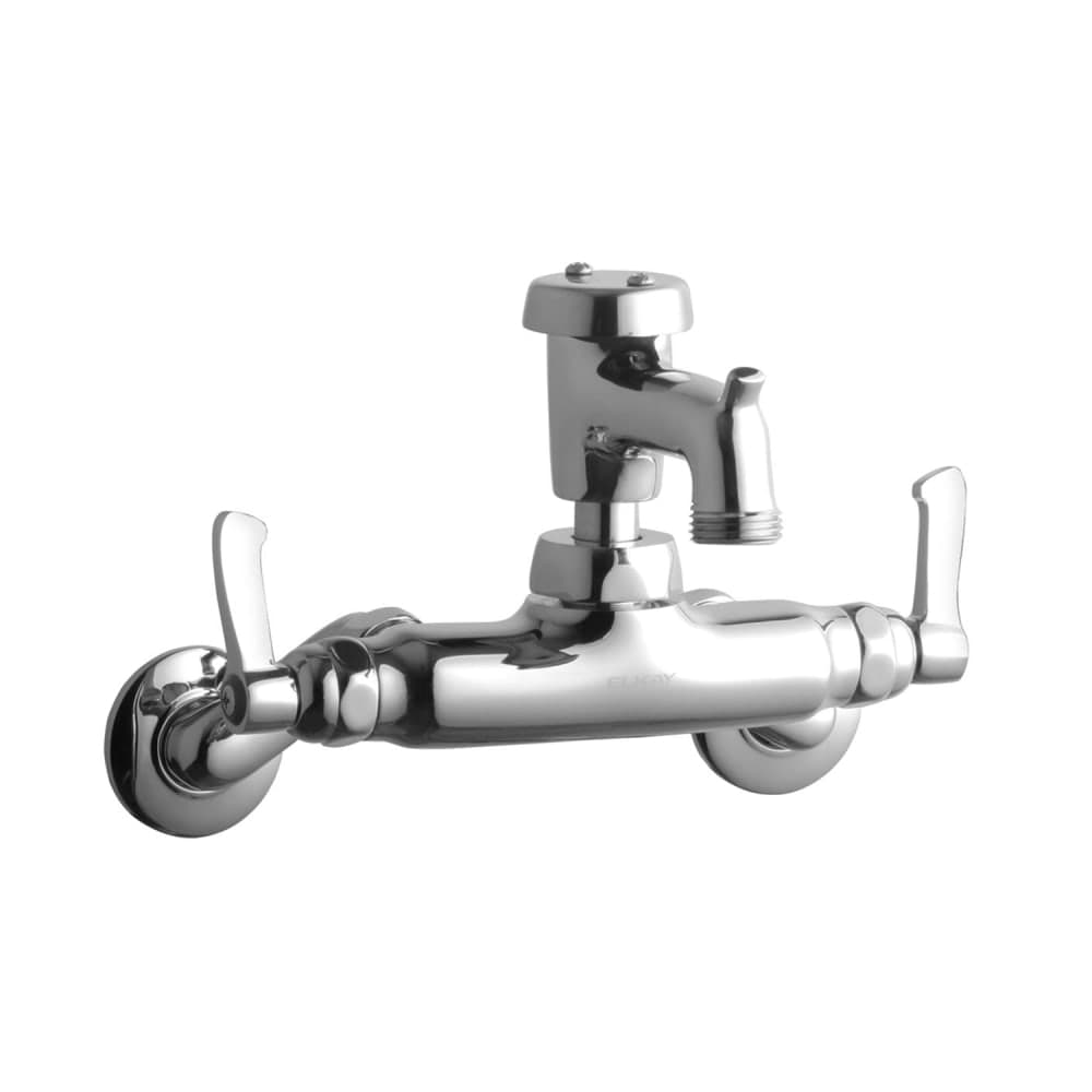 Elkay LK945BP03L2T Splash Mount Faucet w/ 3" Bucket Hook Spout & 2" Blade Handles - 3 1/2" to 8" Adjustable Centers