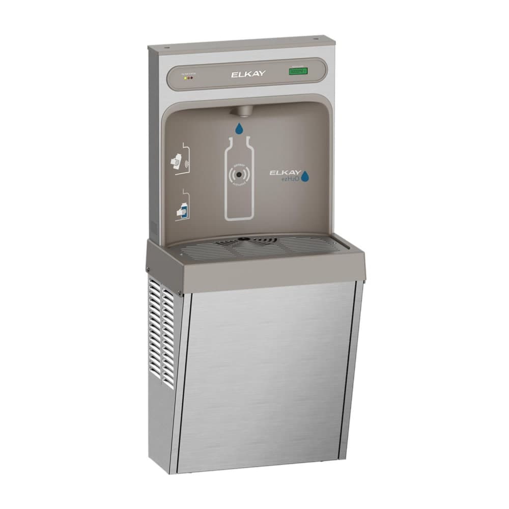Elkay LZ8WSSSMC Wall Mount Bottle Filling Station - Refrigerated, Filtered