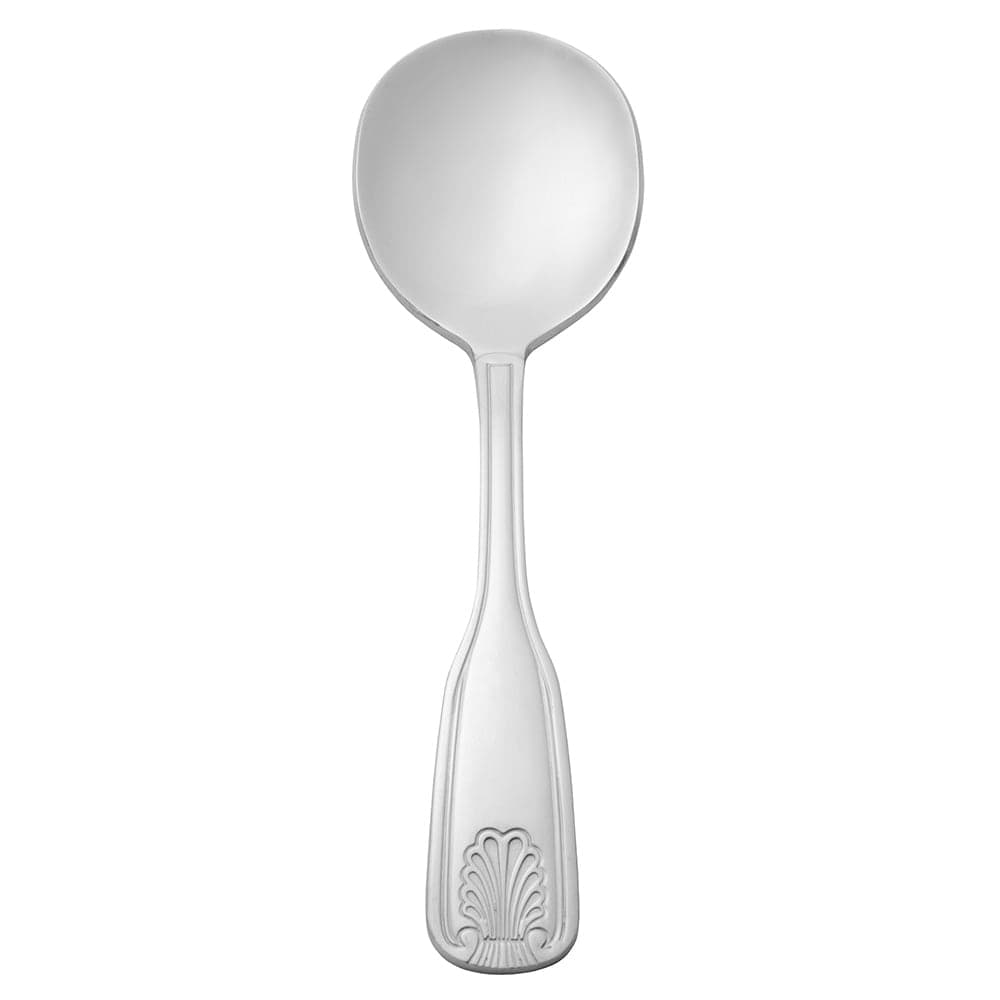 Libbey 127 016 6 1/4" Bouillon Spoon with 18/0 Stainless Grade, Coral Pattern