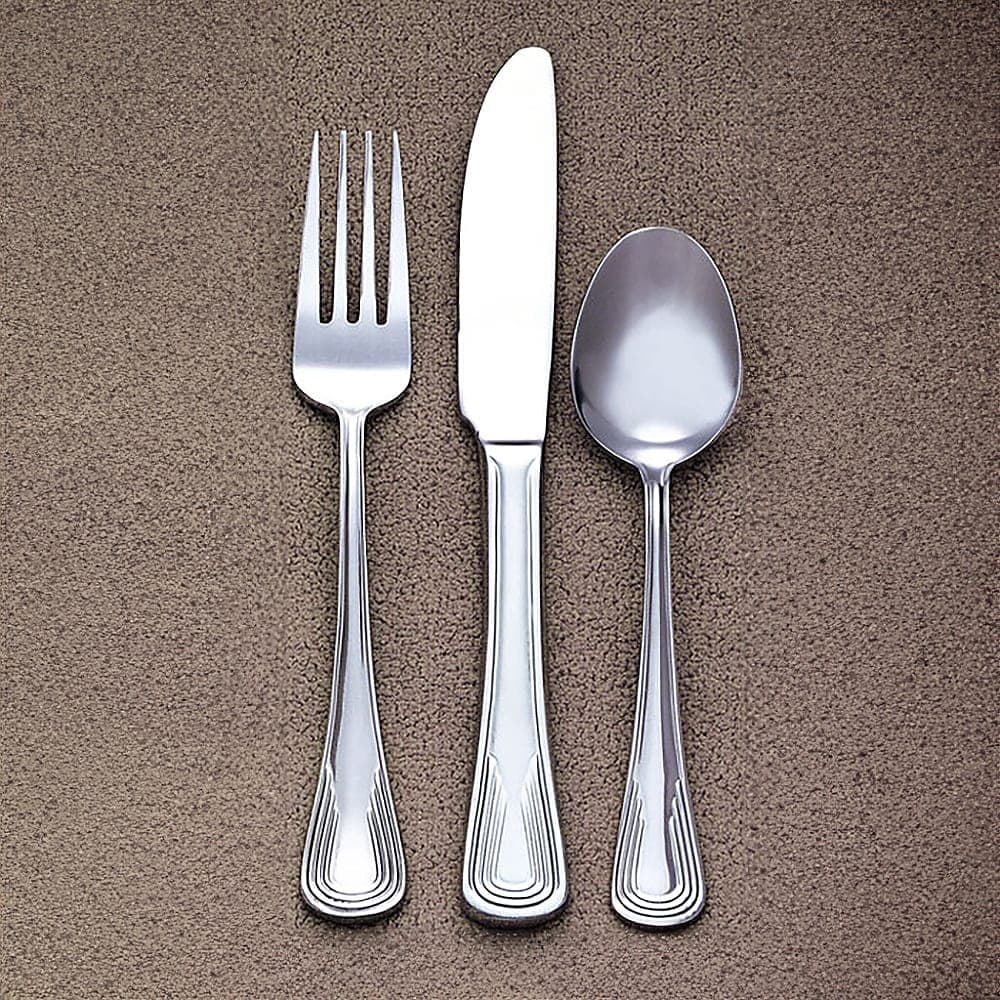 Libbey 129 002 7 1/2" Dessert Spoon with 18/0 Stainless Grade, Reflections Pattern