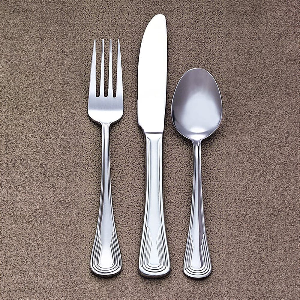 Libbey 129 016 6 3/8" Bouillon Spoon with 18/0 Stainless Grade, Reflections Pattern
