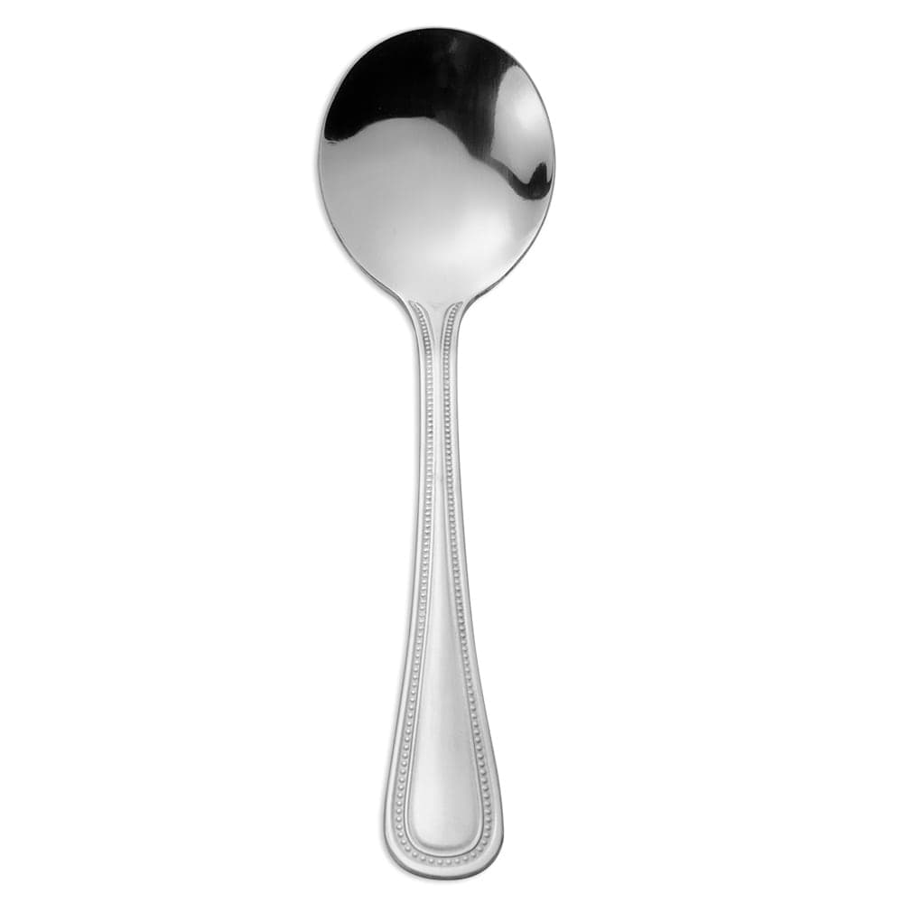 Libbey 130 016 6 1/8" Bouillon Spoon with 18/0 Stainless Grade, Harbour Pattern