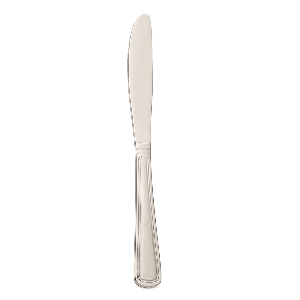 Libbey 139 5262 8 3/8" Dinner Knife with 18/0 Stainless Grade, Classic Rim Pattern