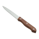 Libbey 200 1632 9 1/4" Steak Knife w/ Wooden Handle & Pointed Tip thumbnail 2