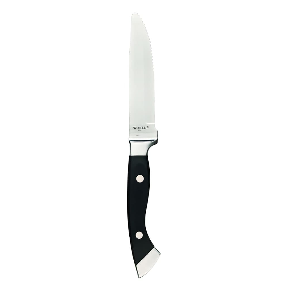 Libbey 201 2693 10 1/2" Stockyard Steak Knife - Full-Tang, Carbon Stainless