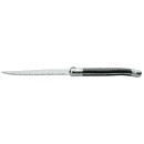 Libbey 201 2882 9 1/8" Steak Knife w/ Plastic Handle & Pointed Tip, Black, Slim EuroStyle thumbnail 3