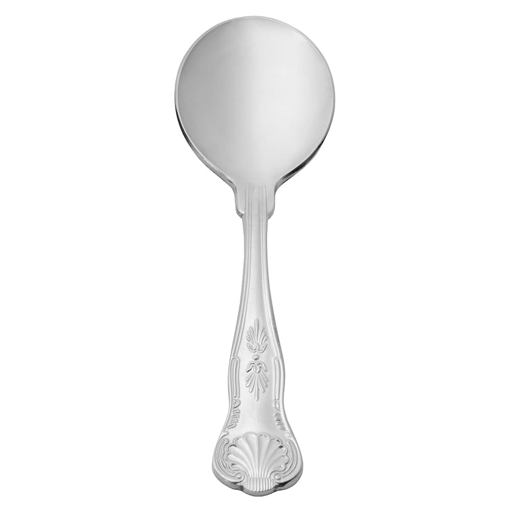 Libbey 244 016 5 3/4" Bouillon Spoon with 18/0 Stainless Grade, Kings Pattern
