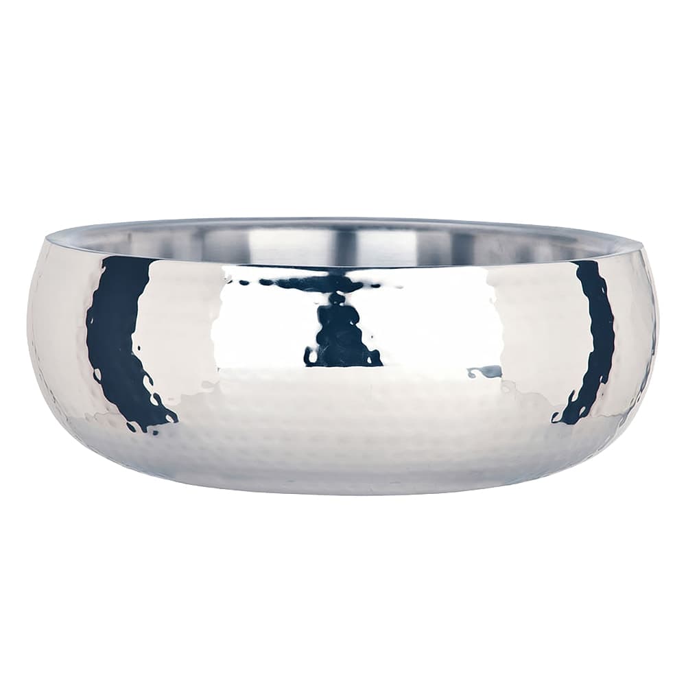 Libbey 6707 52 oz Round Bowl w/ Bowed Sides, Stainless Steel
