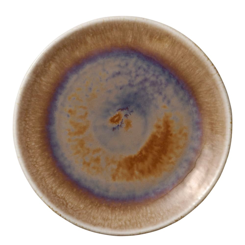 Libbey 801121541000101 6" Round Perfect Match Flat Coupe Plate - Porcelain, Oyster