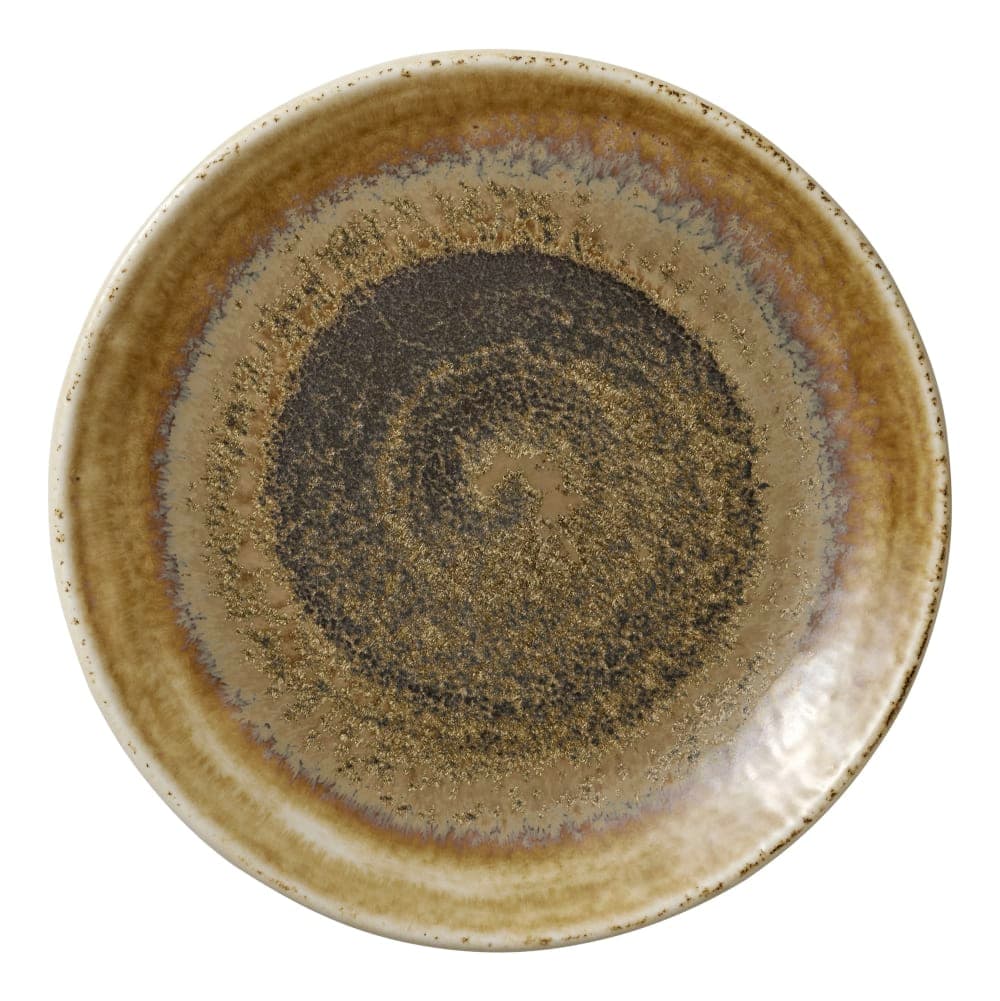 Libbey 801121541000102 6" Round Perfect Match Flat Coupe Plate - Porcelain, Cumin