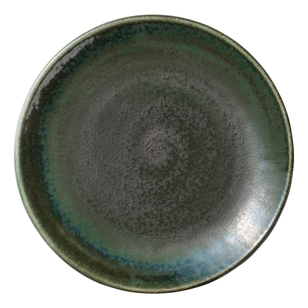 Libbey 801121541000103 6" Round Perfect Match Flat Coupe Plate - Porcelain, Avocado