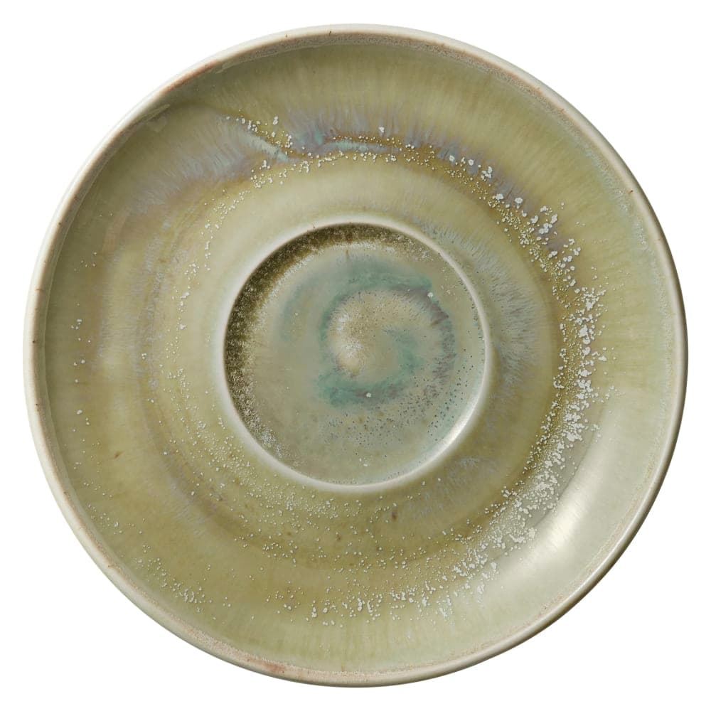 Libbey 801692141000104 5 1/2" Round Perfect Match Saucer - Porcelain, Thyme