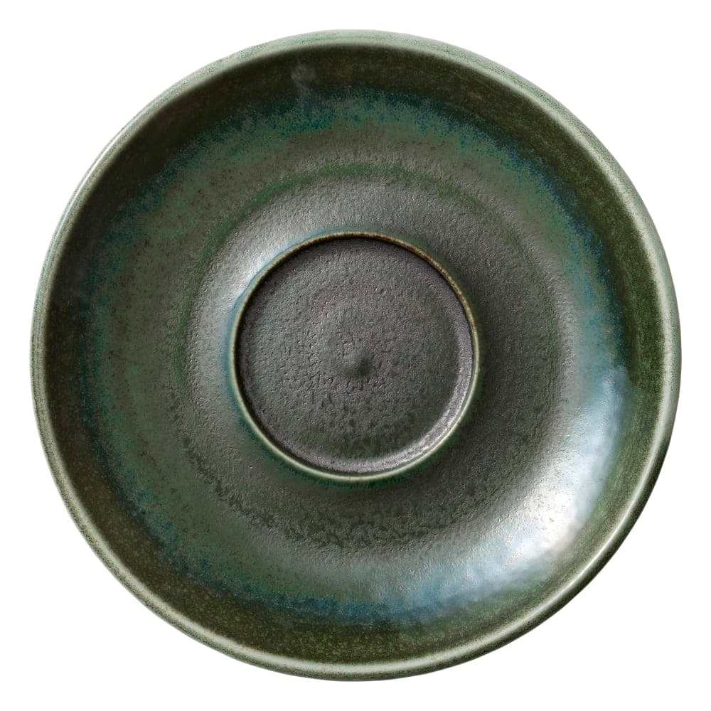 Libbey 801693441000103 6 1/8" Round Perfect Match Saucer - Porcelain, Avocado