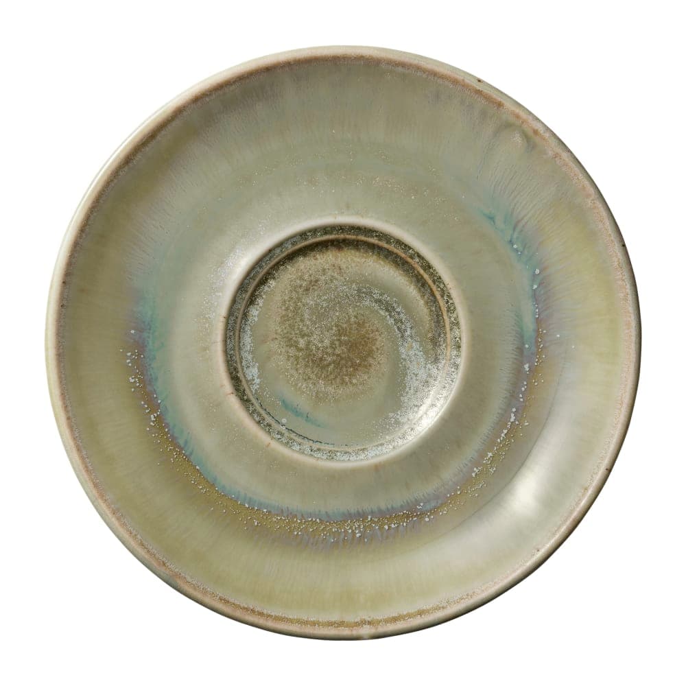 Libbey 801693441000104 6 1/8" Round Perfect Match Saucer - Porcelain, Thyme